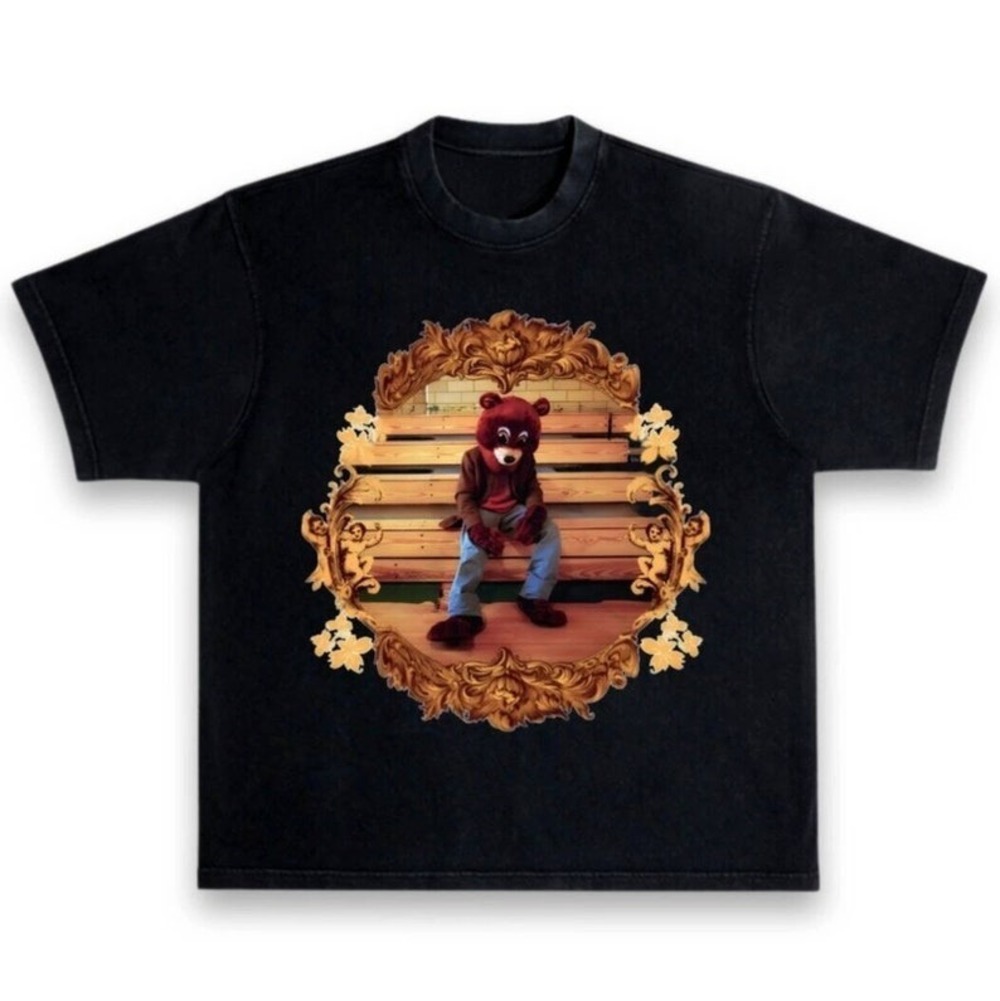 Kanye West Ye The College Dropout Bear Art HeavyweightStyle T-Shirt